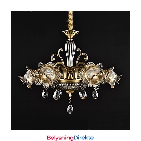 Rustikk Hyttemaling For Designere, Metall Innendørsbutikker, Lysekrone Med 2 Lyspærer