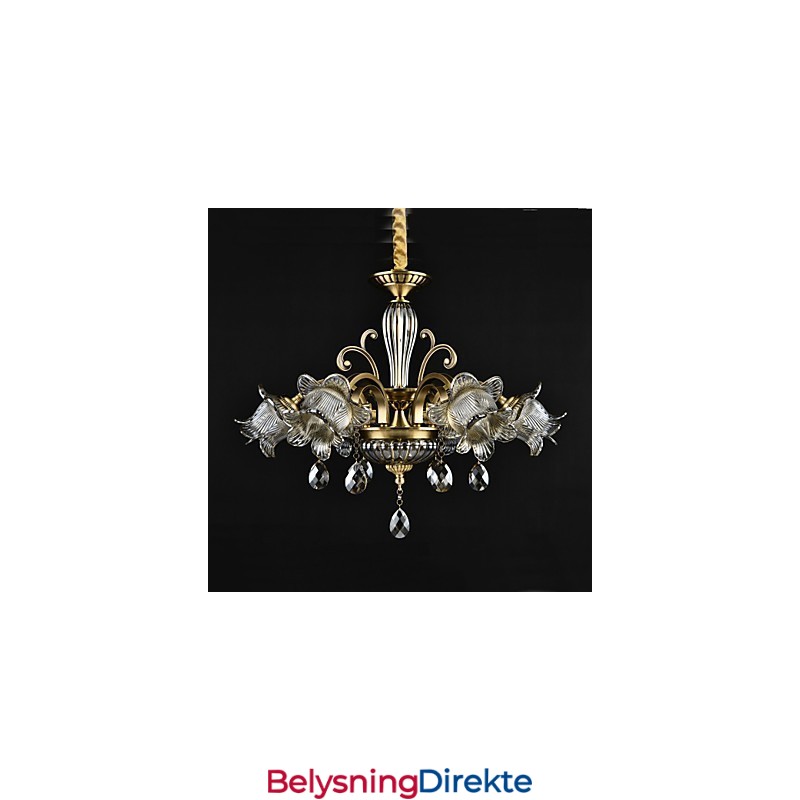 Rustikk Hyttemaling For Designere, Metall Innendørsbutikker, Lysekrone Med 2 Lyspærer