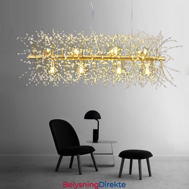 Tradisjonell Klassisk Galvanisert Funksjon For Krystallmetalllysekrone