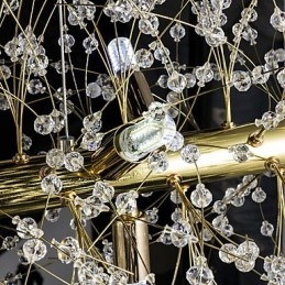 Tradisjonell Klassisk Galvanisert Funksjon For Krystallmetalllysekrone