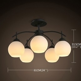 Moderne Samtidsstil Andre Funksjoner For Designere Metalllysekrone