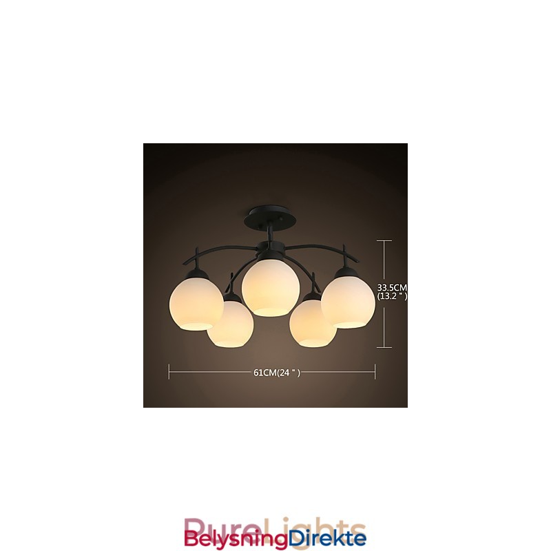 Moderne Samtidsstil Andre Funksjoner For Designere Metalllysekrone