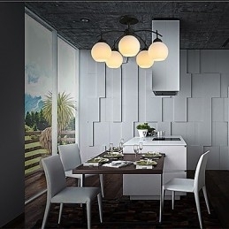 Moderne Samtidsstil Andre Funksjoner For Designere Metalllysekrone