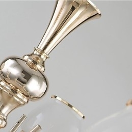 Moderne, Samtidskunstnerisk Galvanisert Funksjon For Krystallmetalllysekrone