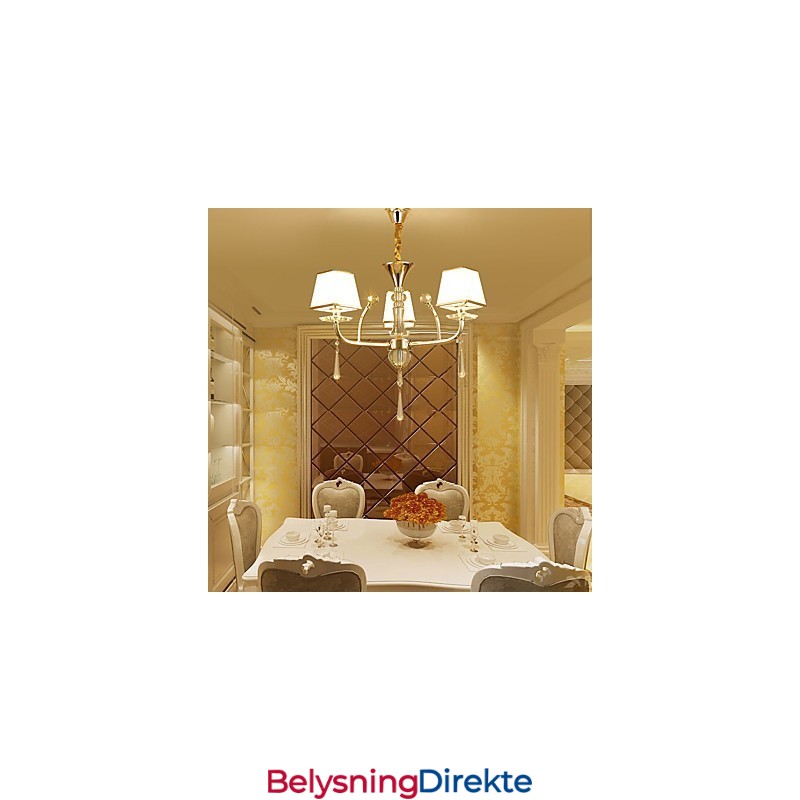 Moderne, Samtidskunstnerisk Galvanisert Funksjon For Krystallmetalllysekrone