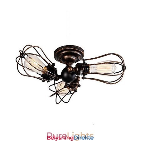 Retro-Malerifunksjon For Metalllysekrone I Ministil