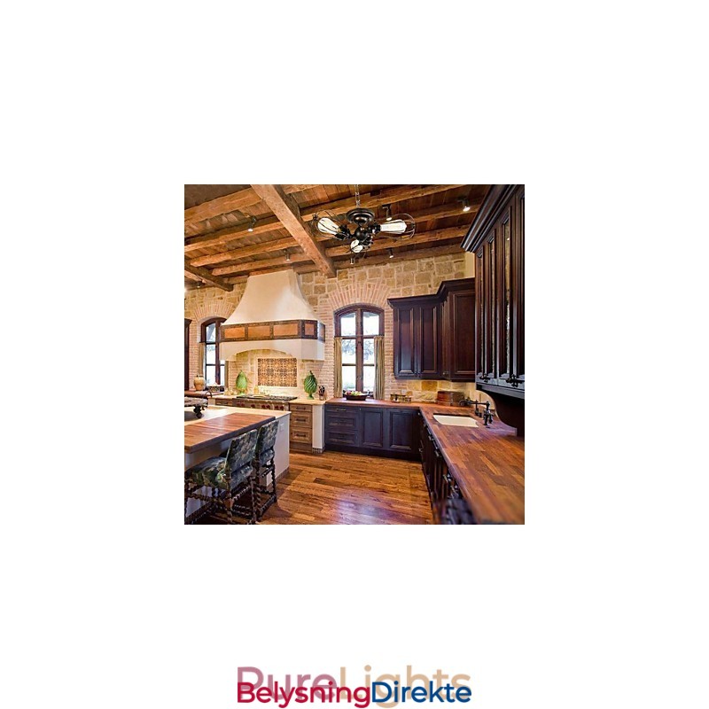 Retro-Malerifunksjon For Metalllysekrone I Ministil