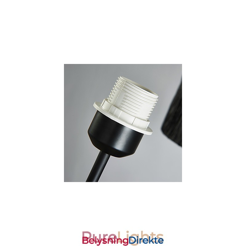 Tradisjonell Klassisk Lysekrone Med 3 Lys Og Enkel Stoffskjerm