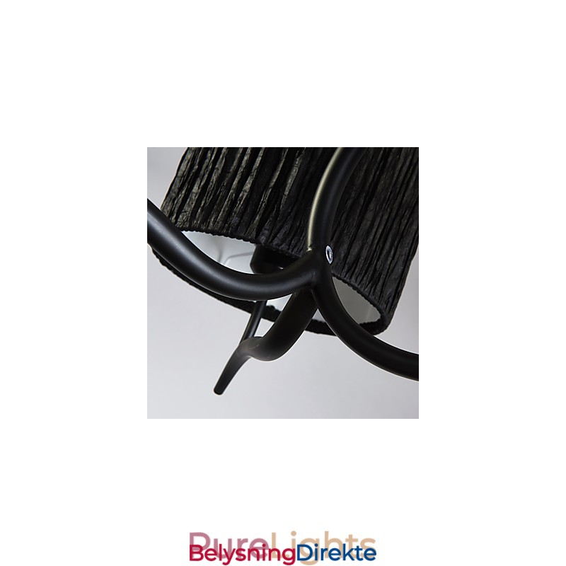 Tradisjonell Klassisk Lysekrone Med 3 Lys Og Enkel Stoffskjerm