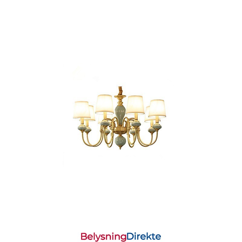 Lysekrone Tradisjonell Klassisk Landlig Messingfunksjon For Mini-Style Metall 8 Pærer