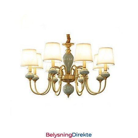 Lysekrone Tradisjonell Klassisk Landlig Messingfunksjon For Mini-Style Metall 8 Pærer