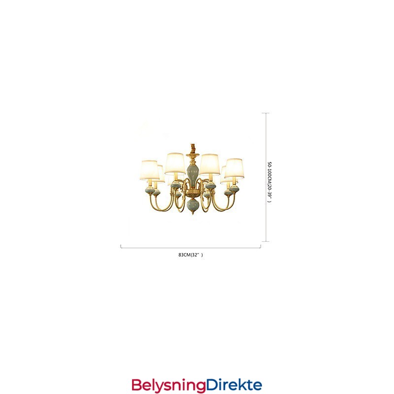 Lysekrone Tradisjonell Klassisk Landlig Messingfunksjon For Mini-Style Metall 8 Pærer