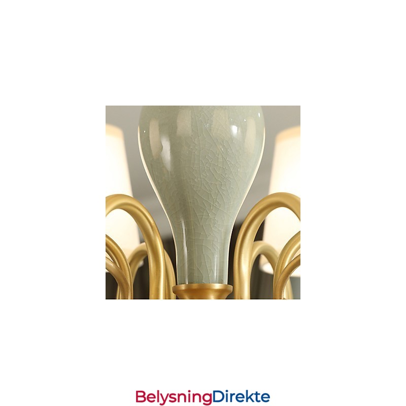 Lysekrone Tradisjonell Klassisk Landlig Messingfunksjon For Mini-Style Metall 8 Pærer