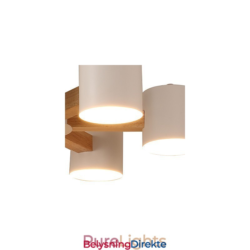 Lysekrone Med 6 Lys Moderne Samtidsstil Tradisjonell Klassisk Vintage Landlig Treelement For Tre