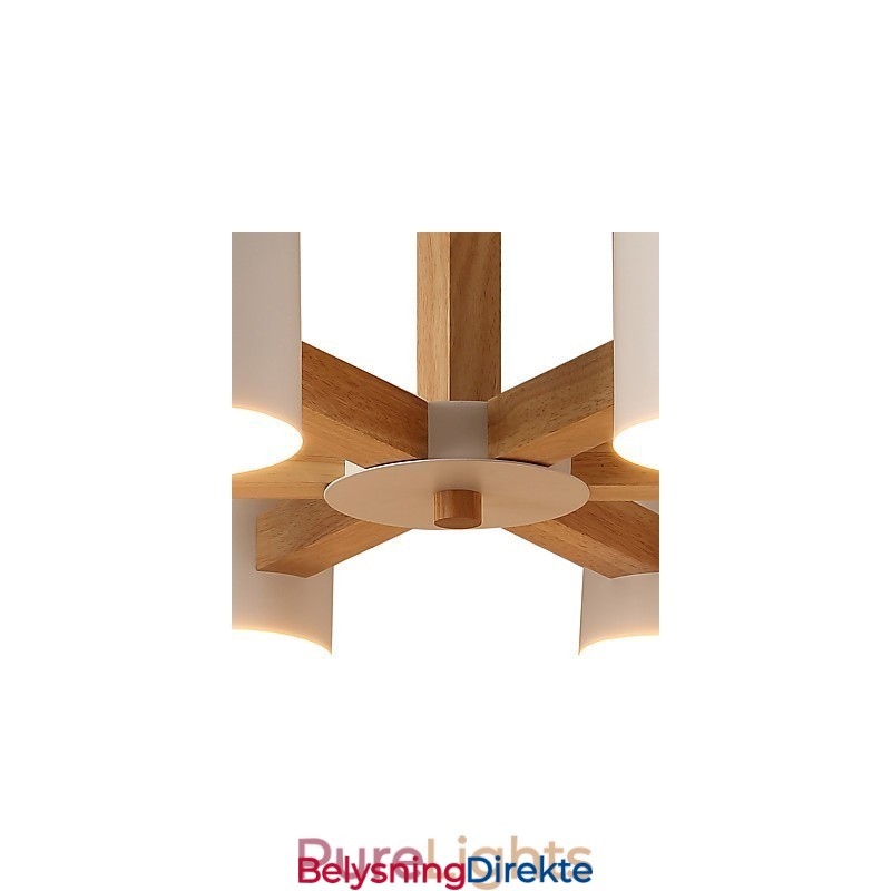 Lysekrone Med 6 Lys Moderne Samtidsstil Tradisjonell Klassisk Vintage Landlig Treelement For Tre