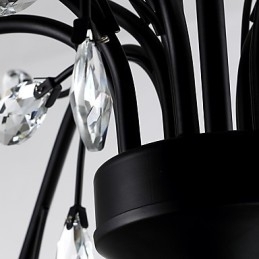 Krystalllysekrone Med 12 Lys Moderne Samtidsstil Tradisjonell Klassisk Vintage Retro Landlig Maleri