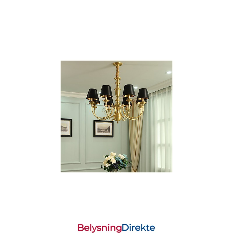 Lysekrone Tradisjonell Klassisk Landlig Messingfunksjon For Mini-Style Metall 8 Pærer