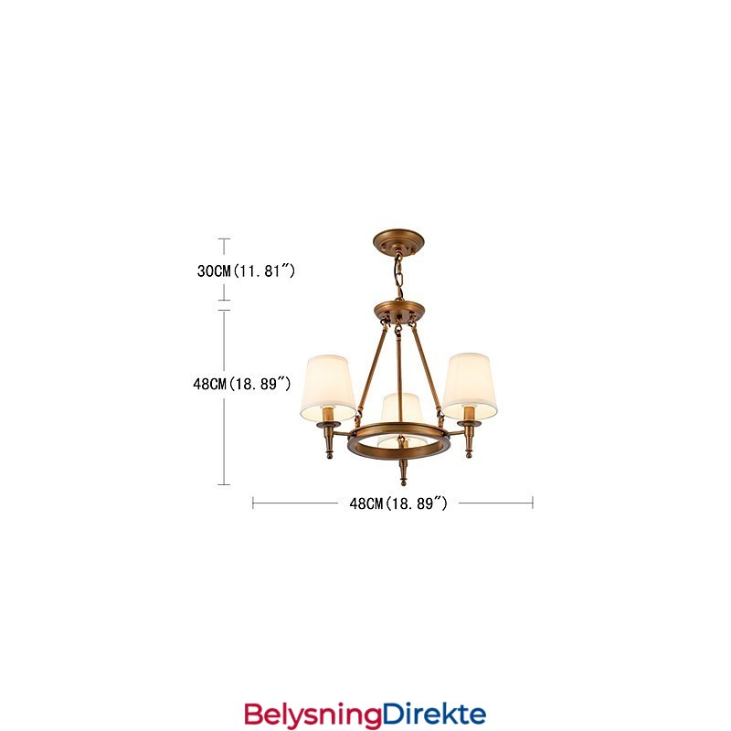 Lysekrone Og Taklamper 3 Lys Én Lys To Stiler Innfelt Armatur Moderne Samtidskunst Tradisjonell Klassisk Rustikk Maling