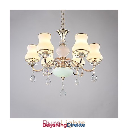 Lysekrone Moderne Samtidskunst Galvanisert Funksjon For Krystallmetall