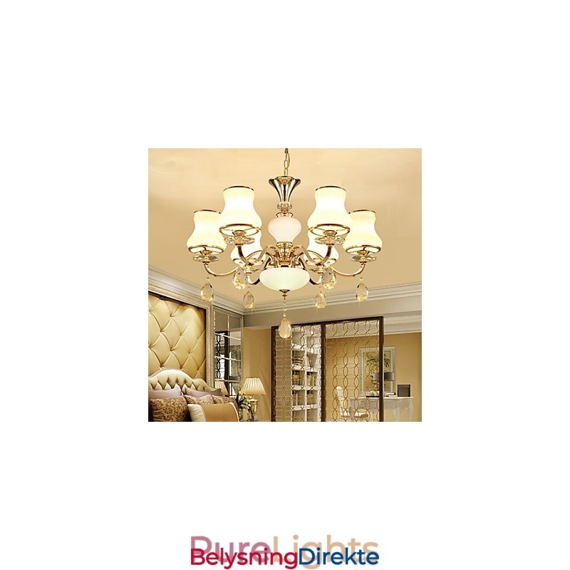 Lysekrone Moderne Samtidskunst Galvanisert Funksjon For Krystallmetall