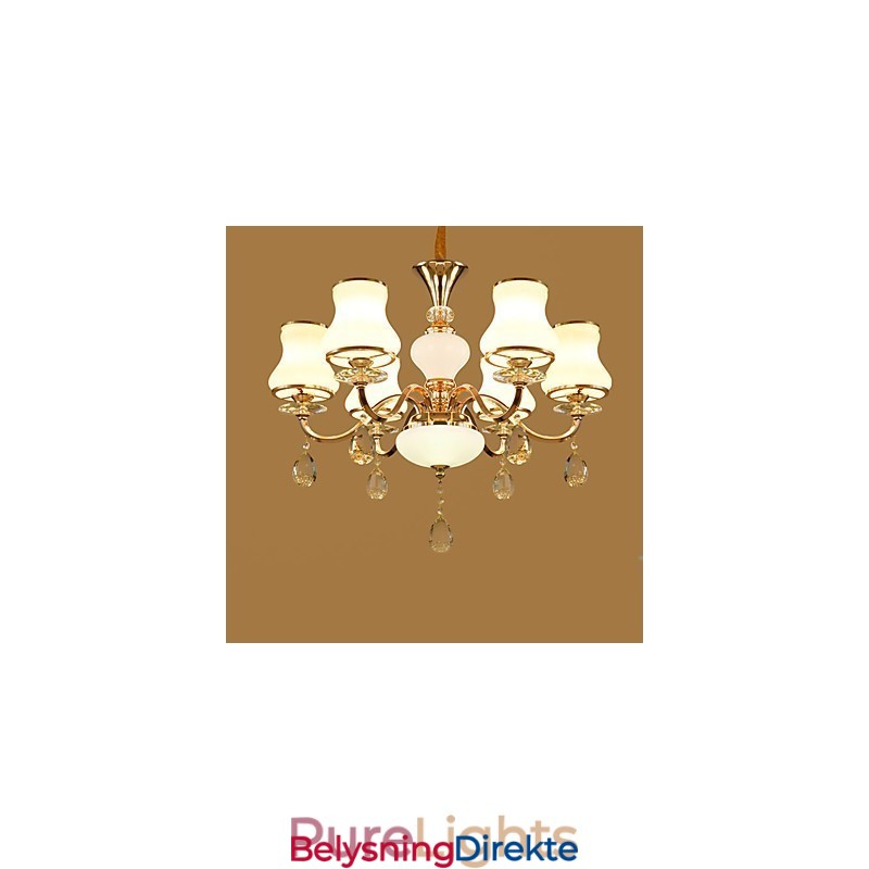 Lysekrone Moderne Samtidskunst Galvanisert Funksjon For Krystallmetall