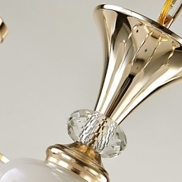 Lysekrone Moderne Samtidskunst Galvanisert Funksjon For Krystallmetall