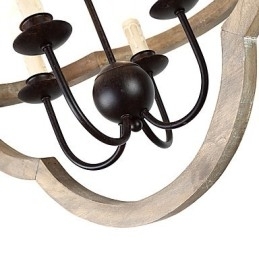 Vintage Metall Amerikansk Industriell Loftsfarget Lysekronelampe I Tre Til Innendørs Dekorasjon