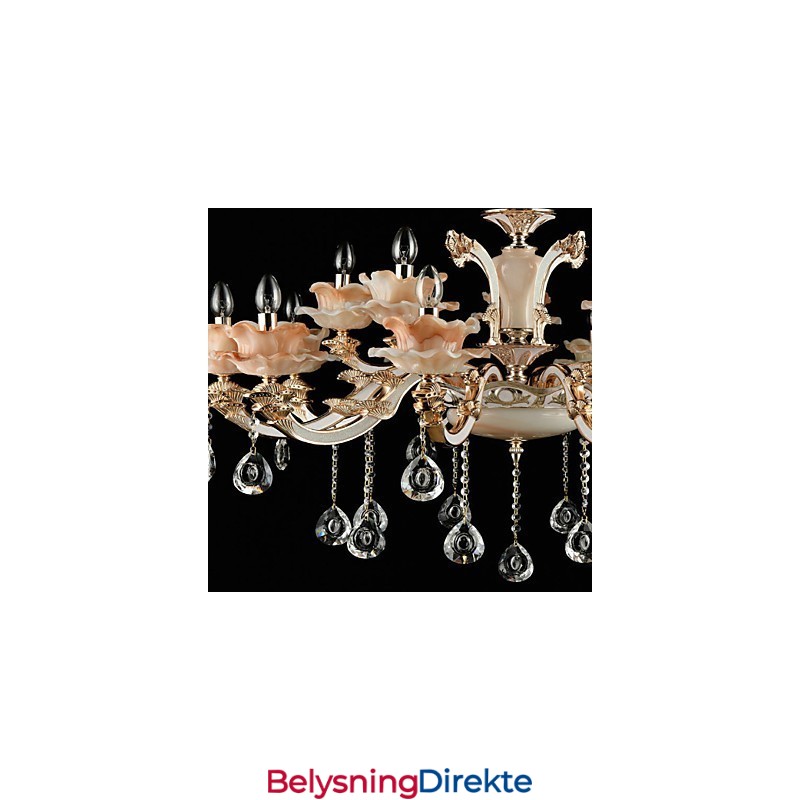 Pendellampe Sinklegering Funksjon For Krystall Mini Stil Metall Innendørs Butikker 15 Pærer