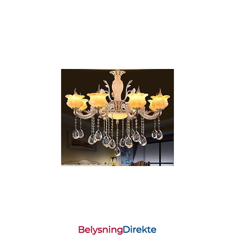 Jade Krystall Pendellampe