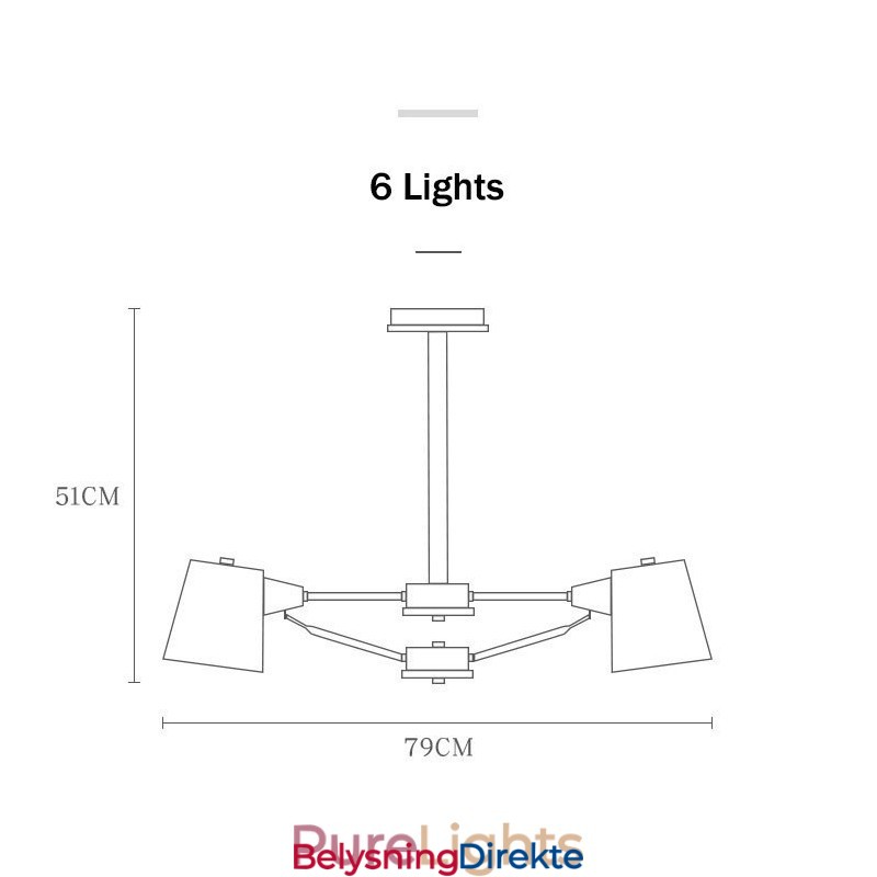 Flerfarget Makrontre Vintagemaleri Metalllysekrone
