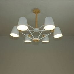 Flerfarget Makrontre Vintagemaleri Metalllysekrone