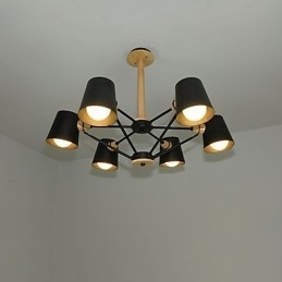 Flerfarget Makrontre Vintagemaleri Metalllysekrone