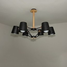 Flerfarget Makrontre Vintagemaleri Metalllysekrone