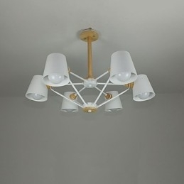 Flerfarget Makrontre Vintagemaleri Metalllysekrone