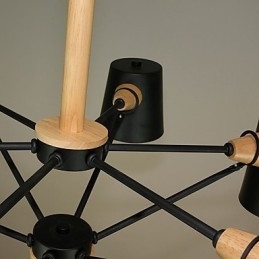 Flerfarget Makrontre Vintagemaleri Metalllysekrone