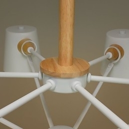 Flerfarget Makrontre Vintagemaleri Metalllysekrone