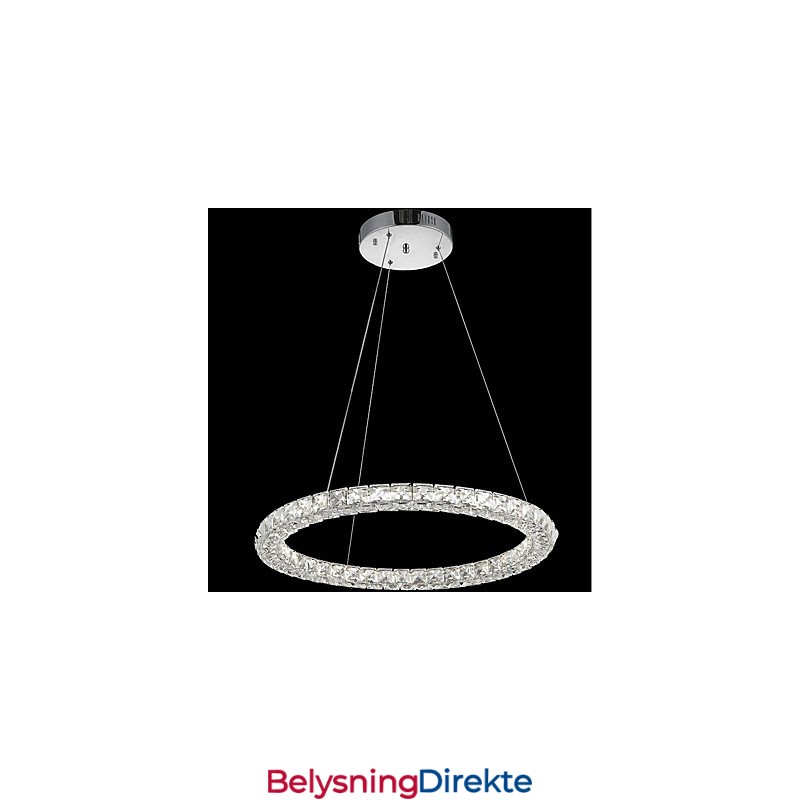 Moderne Ringkrystall Taklampe Krystall Lysekrone Innendørsbelysning Lamper Armaturer Dimbar Med Fjernkontroll