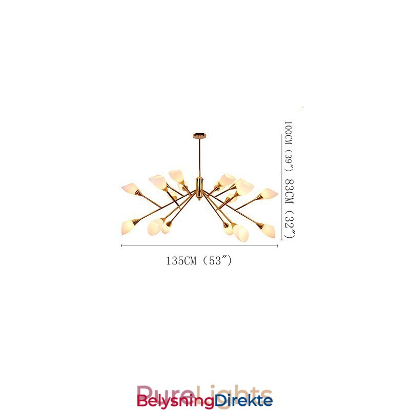 Nordisk Enkel, Atmosfærisk, Pastoral Lysekrone, Kreativ Lobbylysekronelampe