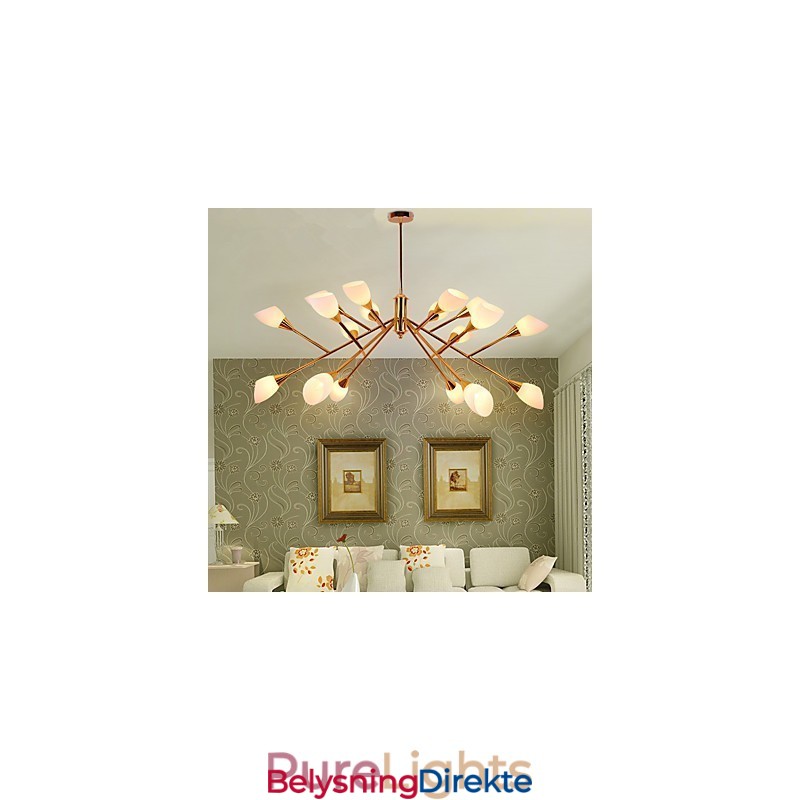 Nordisk Enkel, Atmosfærisk, Pastoral Lysekrone, Kreativ Lobbylysekronelampe