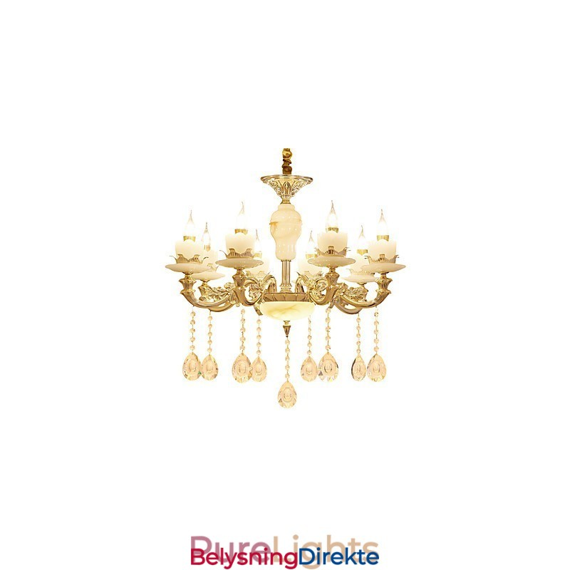 Europeisk Stil Atmosfære Sinklegering Krystall Hjemmelysekrone