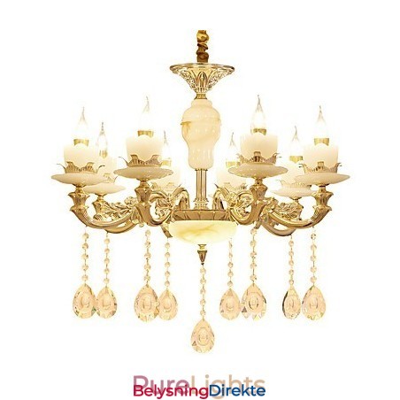 Europeisk Stil Atmosfære Sinklegering Krystall Hjemmelysekrone