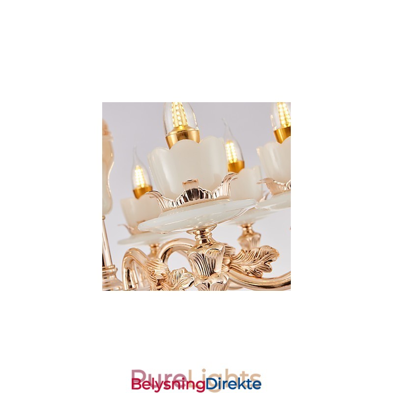 Europeisk Stil Atmosfære Sinklegering Krystall Hjemmelysekrone