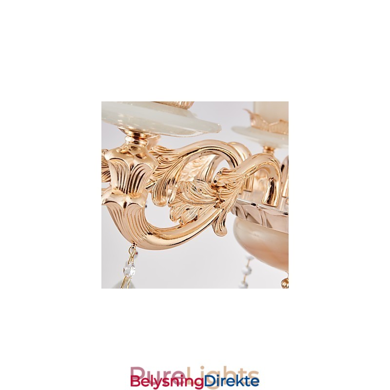 Europeisk Stil Atmosfære Sinklegering Krystall Hjemmelysekrone