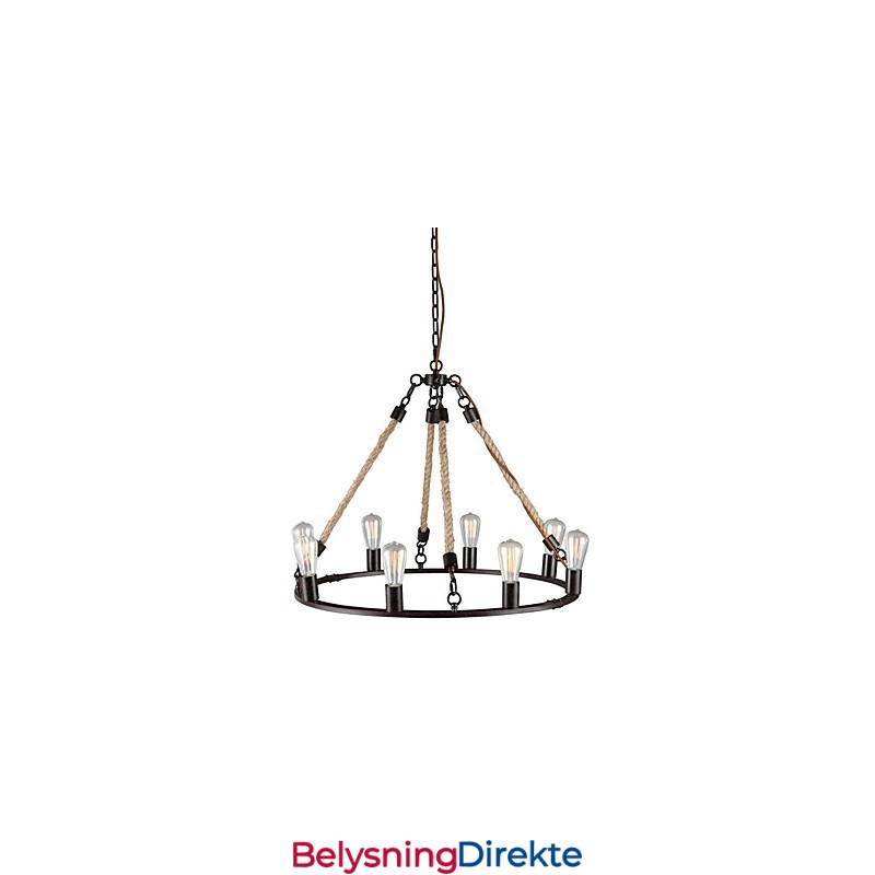 Vintage Mini-Stil Maleri Metalllysekrone