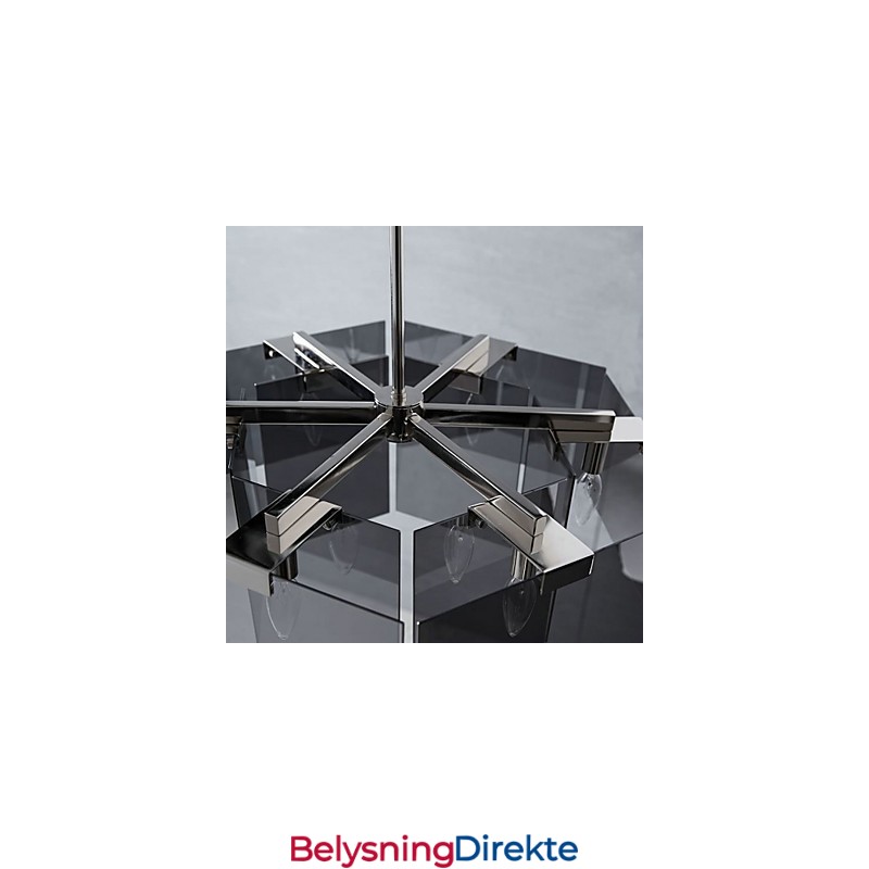 Rustikk Hyttemaling For Designere, Metall Innendørs Lysekrone Med 6 Pærer