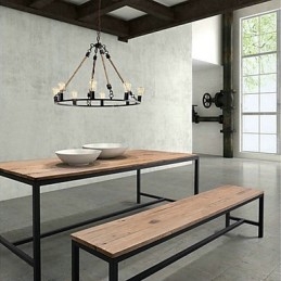 Vintage Mini-Stil Maleri Metalllysekrone