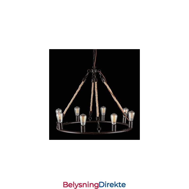 Vintage Mini-Stil Maleri Metalllysekrone