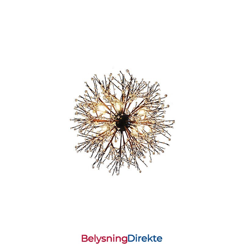 Moderne Lysekrone Fyrverkeri Vintage Smijern Med 8 Lys Lysekrone Øy Anhengsbelysning Taklampe