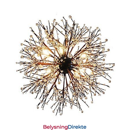 Moderne Lysekrone Fyrverkeri Vintage Smijern Med 8 Lys Lysekrone Øy Anhengsbelysning Taklampe