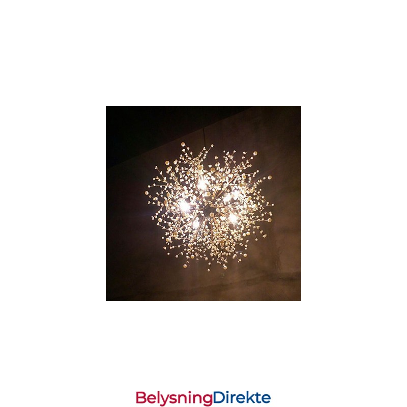 Moderne Lysekrone Fyrverkeri Vintage Smijern Med 8 Lys Lysekrone Øy Anhengsbelysning Taklampe